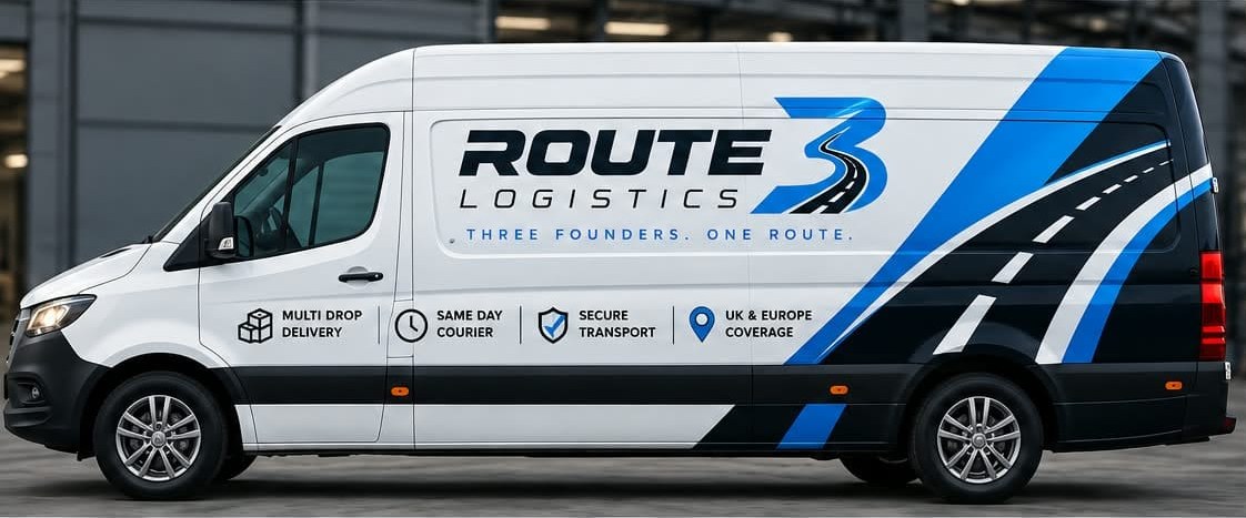 Route 3 Logistics van in company livery